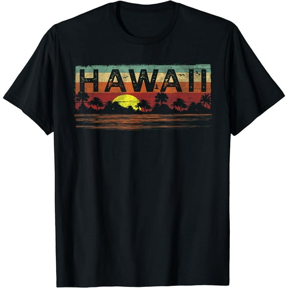 Vintage Tropical Hawaii T Shirt - Hawaiian T Shirt