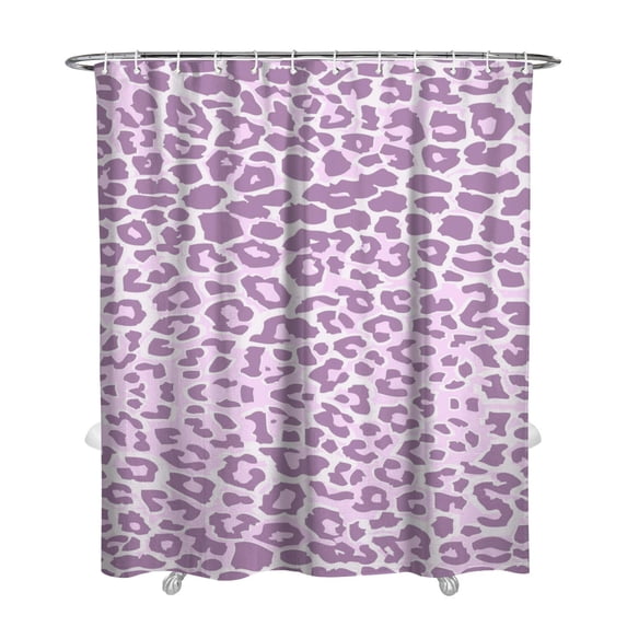 Vintage Tropical Shower Curtain, Waterproof Polyester 72x84 Inch Bath Curtain with 12 Hooks, Fade-Resistant Leopard Print, Quick Dry & Easy Care for Home & Airbnb
