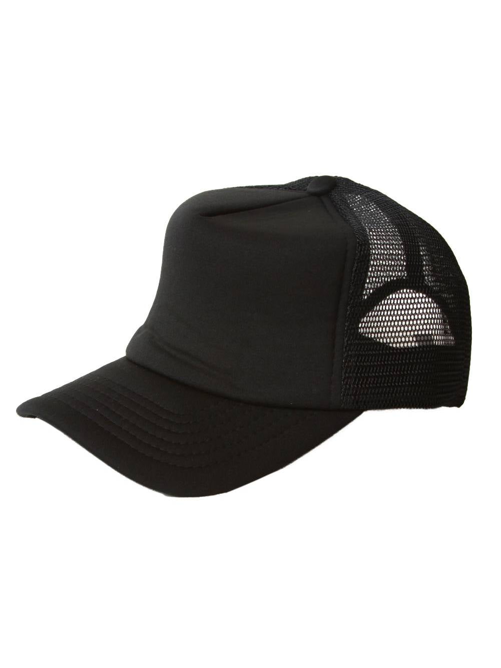 Vintage Trucker Hat Solid Black