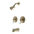 thumbnail image 1 of Vintage Tub & Shower Faucet, Brushed Brass, 1 of 1