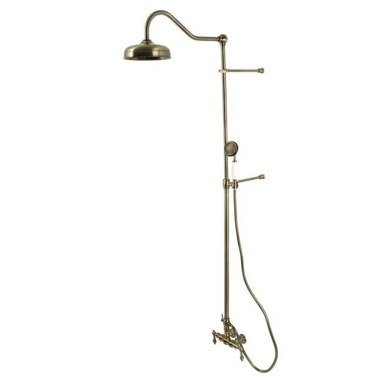 Kingston Brass Vintage Tub Wall Mount Rain Drop Shower System with Hand Shower