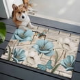 thumbnail image 1 of Vintage Tulip Front Door Rugs 2x3 ft Farmhouse Retro White Blue Flower Butterfly Barn Door Small Rug for Entryway Non Slip Washable Bathroom Door Mat Absorbent Floor Mat for Indoor Entrance, 1 of 9