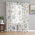 thumbnail image 1 of Vintage Tulips Sheer Curtains 84 Inch Length 2 Panels Set, Rustic Elegant Floral Botanical Voile Window Treatment Rod Pocket Curtains Sheers Drapes for Bedroom/Living Room/Kitchen 52"x84"x2, 1 of 8