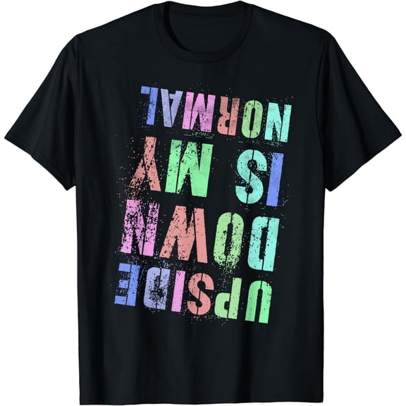 Vintage Tumbling UPSIDE DOWN IS MY NORMAL Tumble Gymnastics T-Shirt