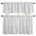 thumbnail image 1 of Vintage Turkish Pattern Kitchen Curtains Valances and Tiers Set of 3 Medieval Gary Bohemia Style Tier Curtains and Valance with Rod Pocket for Small Windows, 27.5"x36", 1 of 9