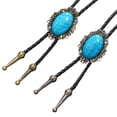 thumbnail image 1 of Vintage Turquoise Bolo Tie for Men Cool Pendant Necktie Western Cowboy Necklace Bolo Tie Music Concert Rodeos Neckwear, 1 of 6