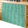 thumbnail image 1 of Vintage Turquoise Cabinet Dishwasher Hidden Curtains, Privacy Closet Door Curtain, Modern Farmhouse Textured Rustic Adhesive Dust Proof Under Sink Skirt for Bathroom Kitchen 35"x35", 1 of 8