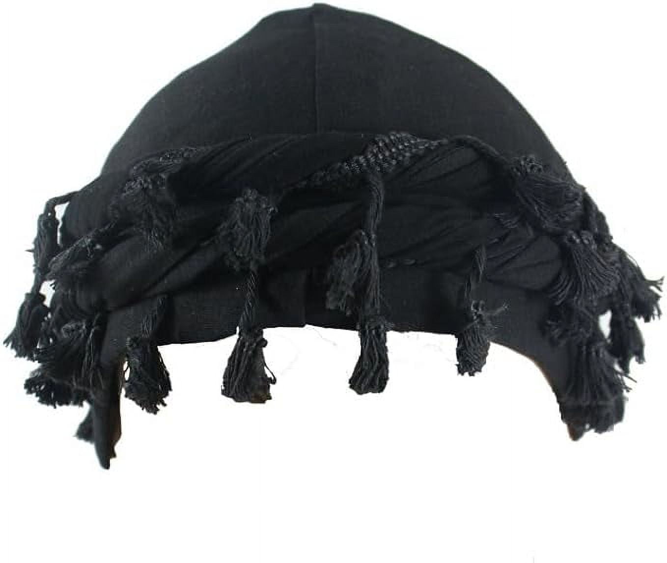 Vintage Wool Scarf-Tie Hat Black 1950’s/ 1960’s 1950s Mens Scarf - Etsy main image 4