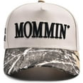 thumbnail image 1 of Vintage Two-Tone Women's Baseball Cap, Mommin Trucker Hat for Women & Men, Adjustable Baseball Cap, Mother Day Ponytail Hat, 1 of 14