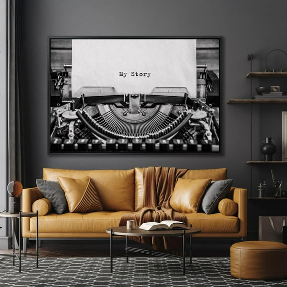 Vintage Typewriter Wall Art Poster Writer Gift Poet Gift Wall Art Typewriter Secretary Gift Typing Machine, Unframed Poster Size 12x18