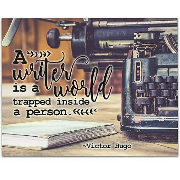 Vintage Typewriter Writing Quote - 11x14 Unframed Art Print - Great Library Decor or Gift for Writers