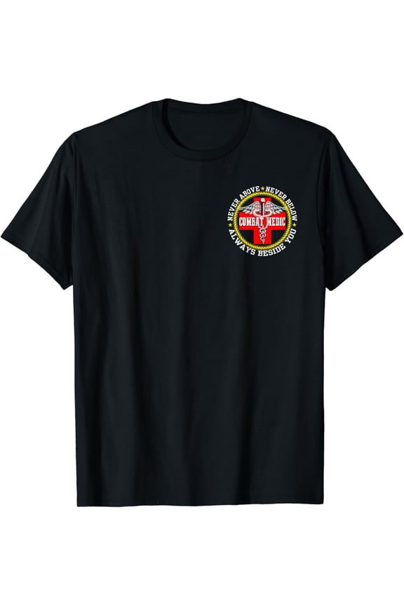 Vintage U.S Combat Medic Medical Military Flag T-Shirt