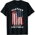 thumbnail image 1 of Vintage US Air Force Veterans USA American Flag 4th of July T-Shirt, 1 of 4