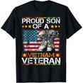 thumbnail image 1 of Vintage US Flag Proud Son Of Vietnam Veteran Men Women T-Shirt, 1 of 4