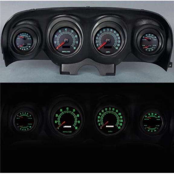 Vintage USA NVG69790-05 3.62 in. Gauge Kit for 1969-1970 Mustang 69 Series