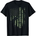 thumbnail image 1 of Vintage USA Camo Flag Proud Dachshund Dad Wiener Silhouette Unisex T-Shirt for Men Women Kids Toddler,Black Color,Size 3XL, 1 of 5