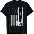 thumbnail image 1 of Vintage USA Flag Pool Stick Funny Billiards Gift Men Women T-Shirt, 1 of 4
