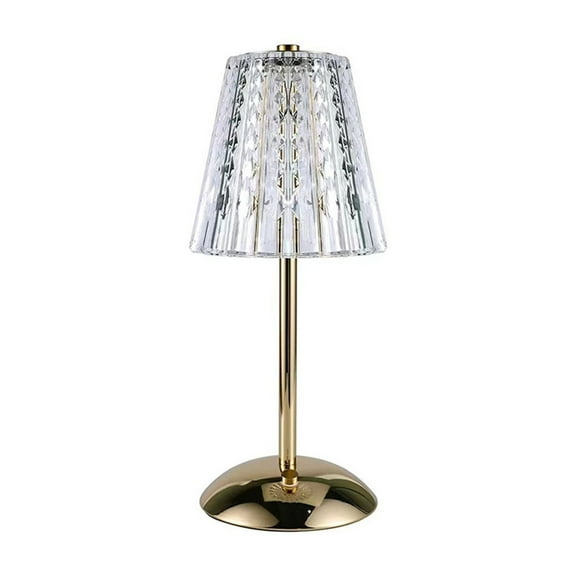 Vintage USB Rechargeable Ambient Table Lamp with Touch Control – Adjustable Brightness and Three Light Colors – Stylish Acrylic Lampshade for Relaxing Home Décor