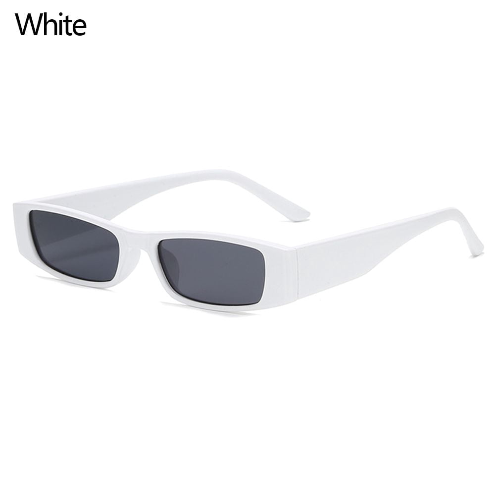 Retro Small Narrow Rectangle Sunglasses Unisex UV400 Amazon.com: Original Narrow Rectangular Frame Designer  main image 3