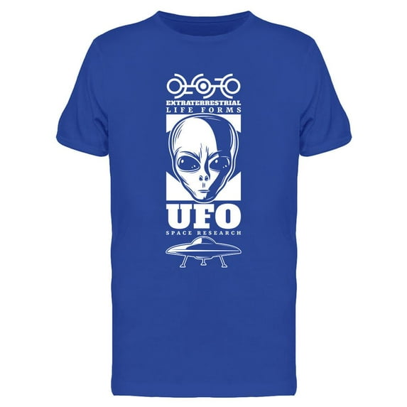 Vintage Ufo Graphic T-Shirt Men -Image by Shutterstock, Male 3X-Large