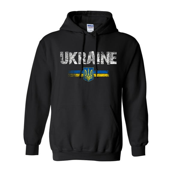 Vintage Ukraine Ukrainian Flag Pride DT Sweatshirt Hoodie