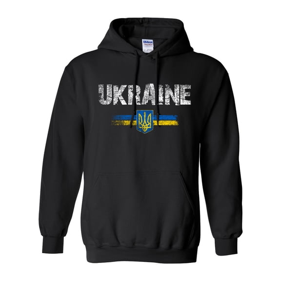 Vintage Ukraine Ukrainian Flag Pride DT Sweatshirt Hoodie