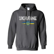 Vintage Ukraine Ukrainian Flag Pride DT Sweatshirt Hoodie