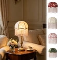thumbnail image 1 of Vintage Umbrella Shaped Tassel Fabric Lampshade, Elegant Lighting Accessory, Suitable for Restaurant Bedroom Desk Lamp Indoor Home Decor, US Standard Specification, 1 of 7