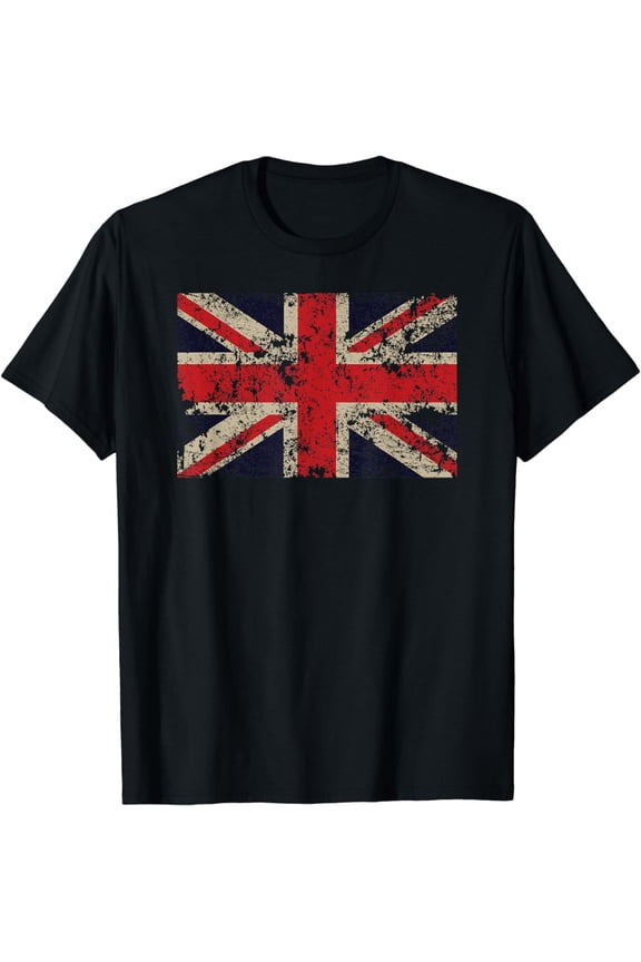 Vintage Union Flag Great Britain Union Jack Novelty Gift T-Shirt