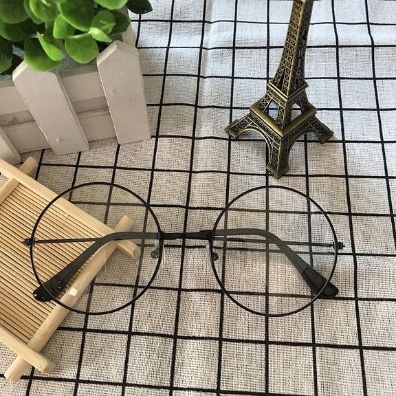 Vintage Unisex Flat Frame Metal Glasses Inspired By Harajuku Style Korean Fashion Eyewear