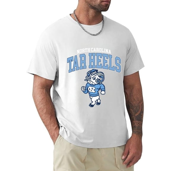 Vintage University North Carolina Tar Heels Football Graphic Unisex T-Shirt, for men & women, up to size 5XL.