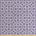 thumbnail image 1 of Ambesonne Vintage Fabric by the Yard Upholstery, Ornate Sqaures Swirls, 2 Yards, Lilac Purple Dark Purple, 1 of 4
