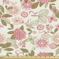 thumbnail image 1 of Ambesonne Vintage Fabric by the Yard Upholstery, Pink Chrysanthemum Flower, 3 Yards, Multicolor, 1 of 5
