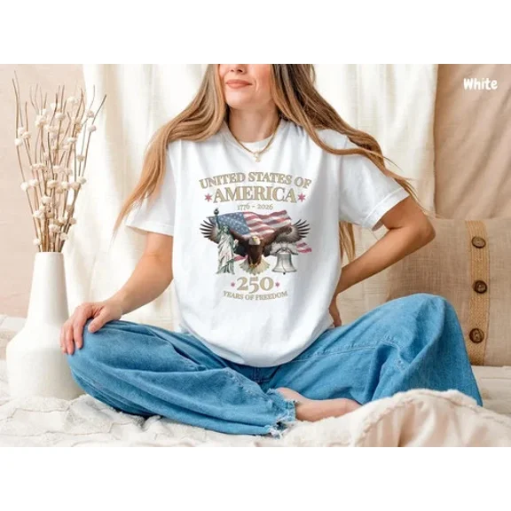 Vintage Usa Flag 250Th Anniversary T-Shirt