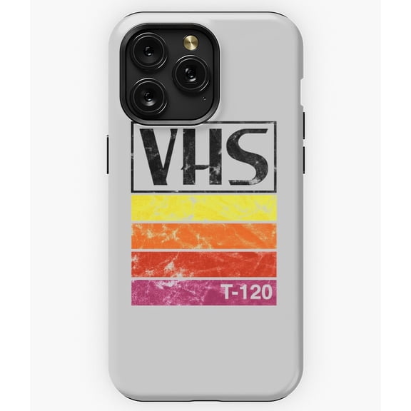 Vintage VHS Design Retro Video Cassette Tape A10670 Phone Case for iPhone 11 to 17 Pro Max