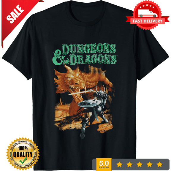 Vintage VTG Dungeons Dragons cartoon black T-shirt Unisex All sizes XB614, ULTRA LIMITED-TH71438