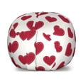 thumbnail image 1 of Vintage Valentine Storage Toy Bag Chair, Monochrome Romantic Simple Design of Continuous Classic Hearts, Stuffed Animal Organizer Washable Bag, Large Size, Vermilion Off White, by Ambesonne, 1 of 3