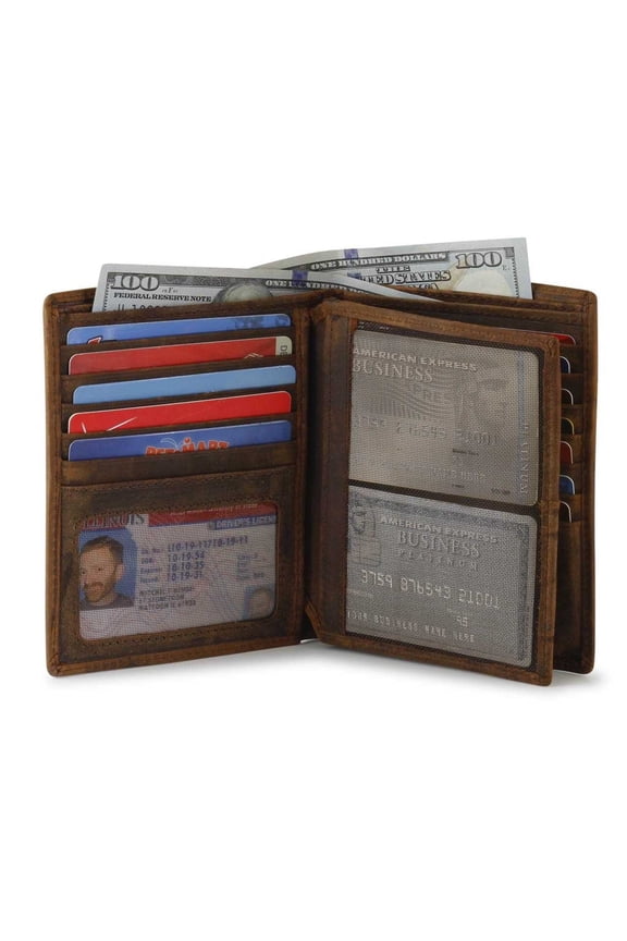 Vintage Vanguard RFID Extra Page Hipster Wallet