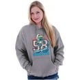 thumbnail image 1 of Vintage Varsity Cheerleader Smurfette Hoodie Sweatshirt Women Brisco Brands S, 1 of 4