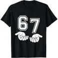 thumbnail image 1 of Vintage Varsity Number 67 Graphic for Unisex Short Sleeve Tee, 1 of 6
