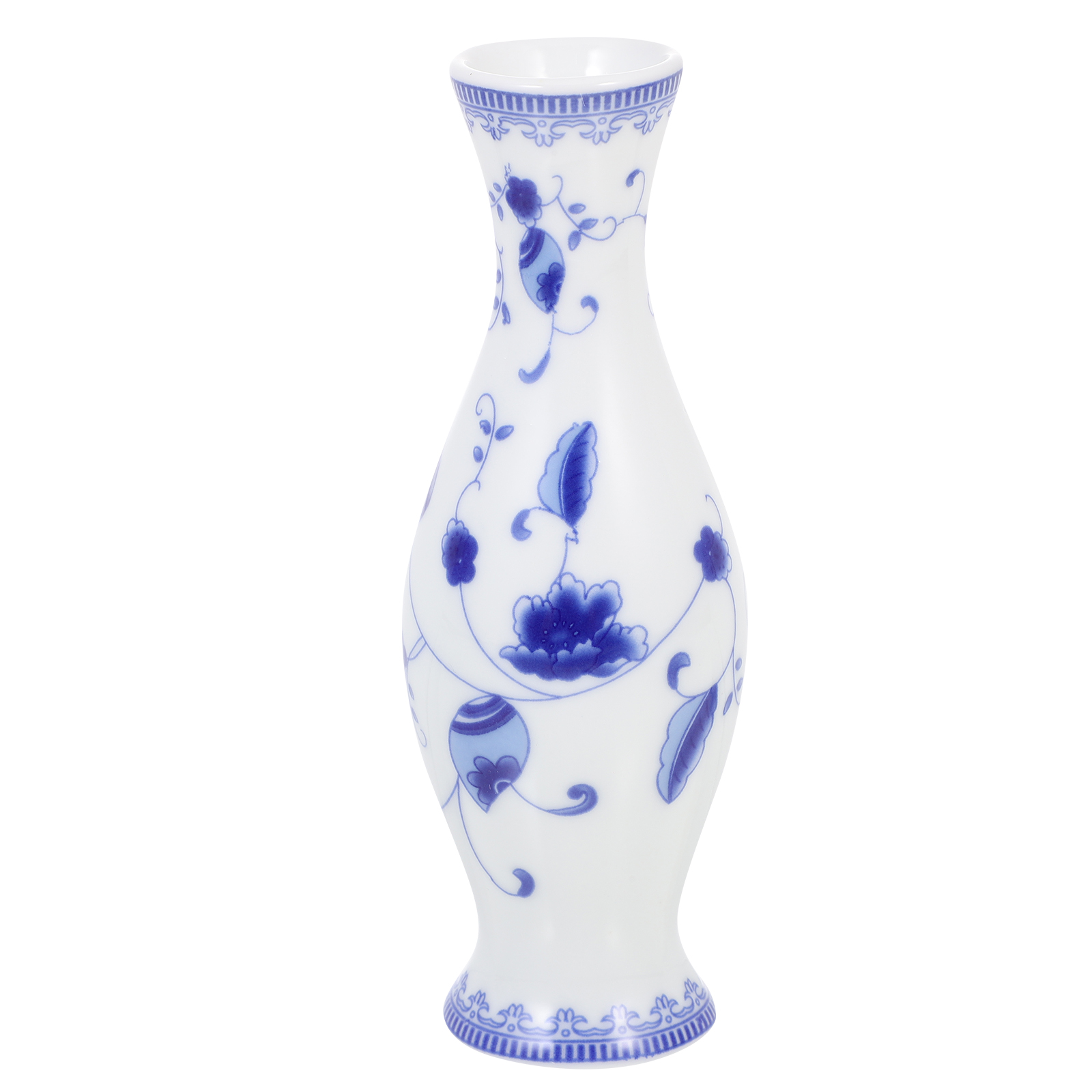 Vintage Vase Ceramic Plant Pot Blue and White Chinese Flower Pots Retro Floor Vases Decorative