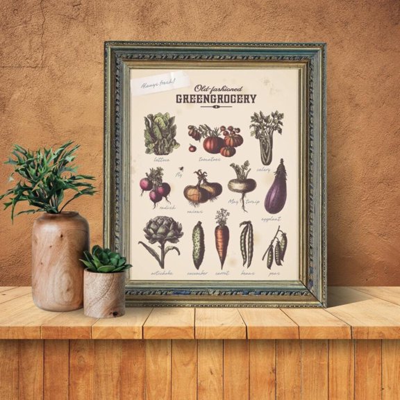 Vintage Vegetable Poster