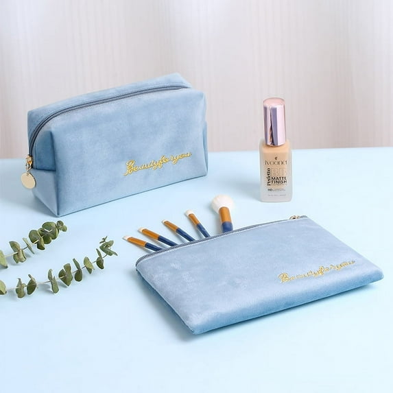 Vintage Velvet Cosmetics Bag Large Capacity Portable Cosmetics Storage Bag Small Size Makeup Bag