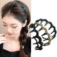 thumbnail image 1 of Vintage Velvet Pearl Wave Top Hairband Anti-Slip Toothed Hairband For Women Girls Fashion Sweet Hair Accessories, 1 of 11