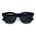 thumbnail image 1 of Vintage Vibe Thick Horn Rim Hipster Fashion Plastic Rectangle Sunglasses All Black, 1 of 8