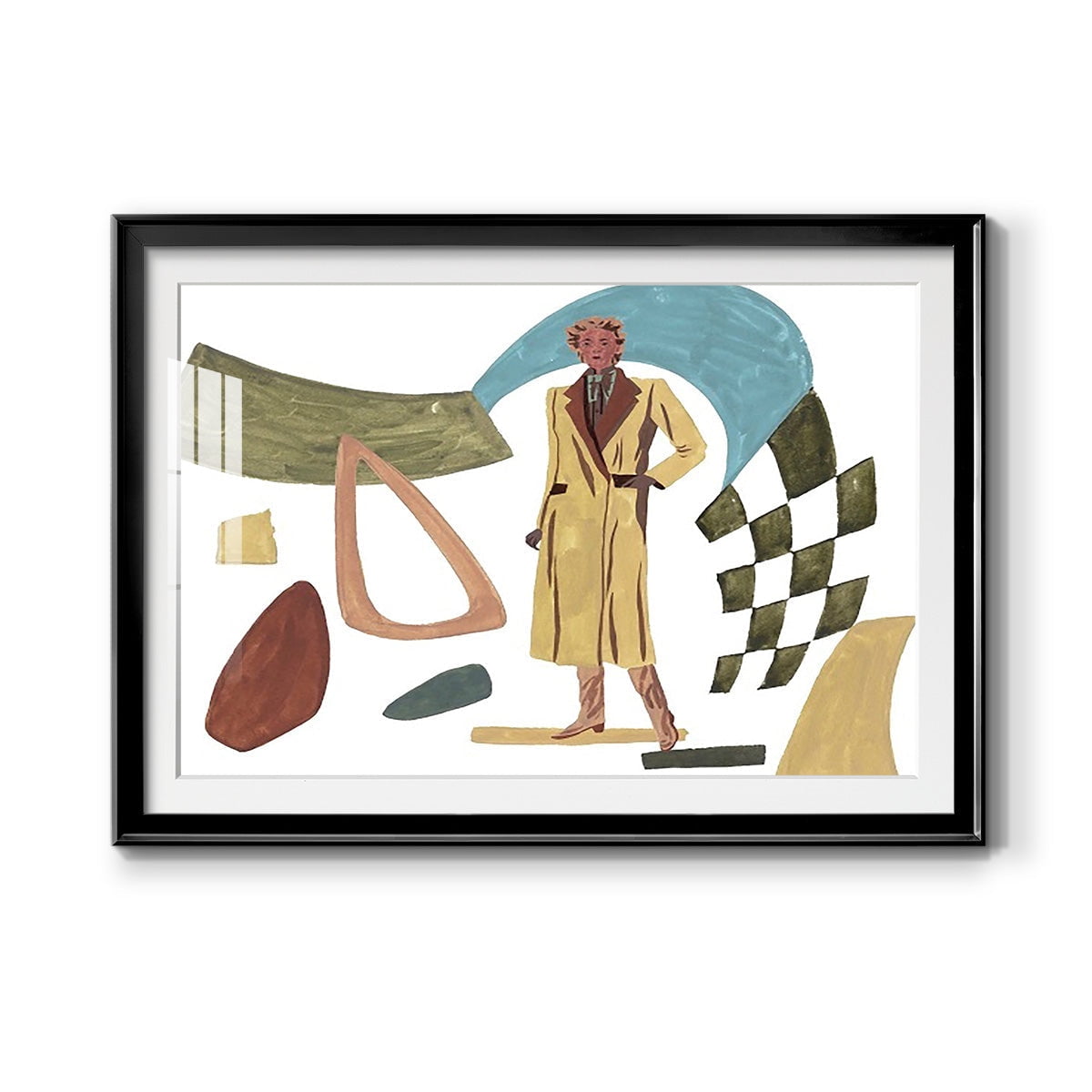 Vintage Vibes III Premium Framed Print - Ready to Hang