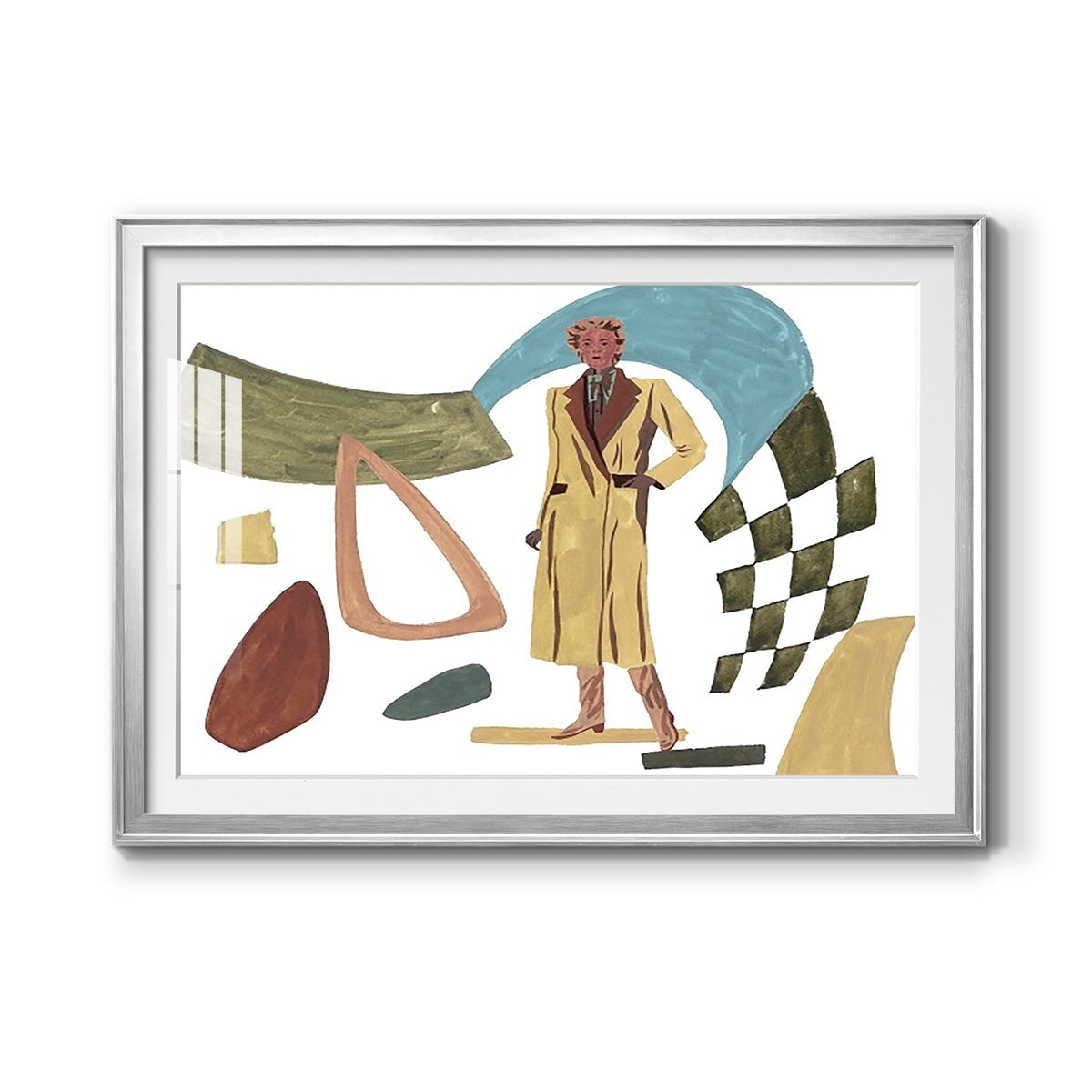 Vintage Vibes III Premium Framed Print - Ready to Hang