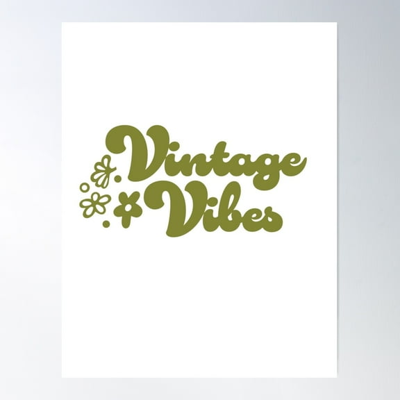 Vintage Vibes Pyrex Spring Blossom Green Sticker Poster Wall Art, Modern Wall Decor For Living Room Bedroom, 12x18 UNFRAMED