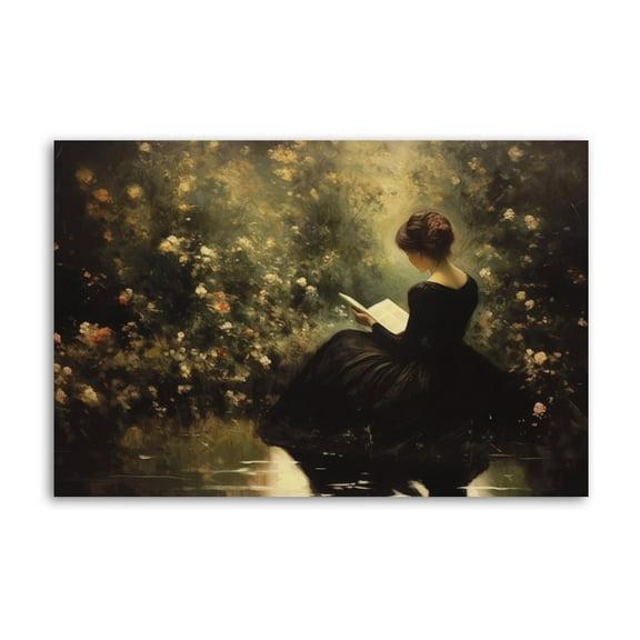 Vintage Victorian Fine Dark Academia Magical Spooky Spring Whimsigoth Poster Cool Artworks Painting Wall Art Canvas Prints Hanging Picture Home Decor Posters Gift 24x36inch(60x90cm)