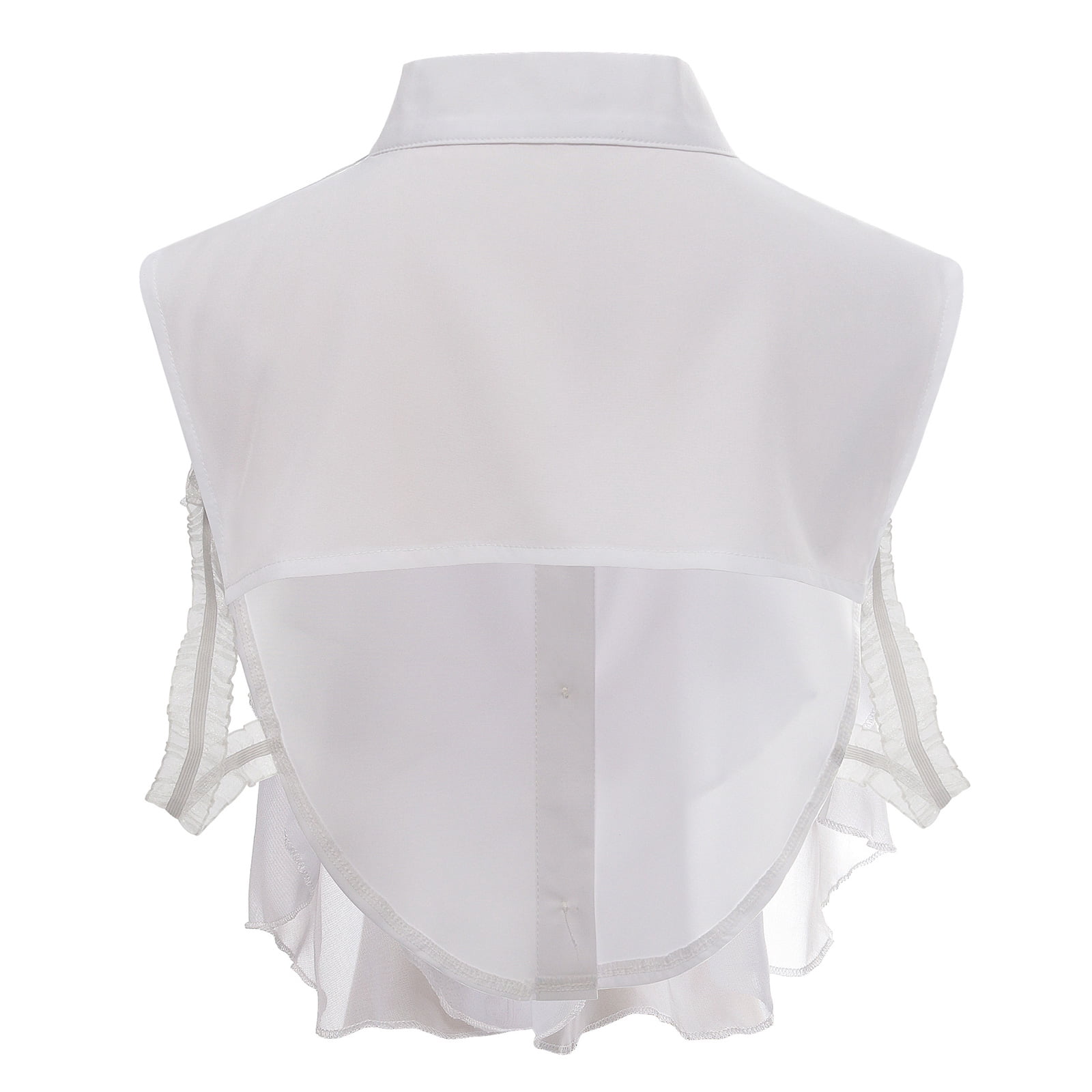 Vintage Victorians Colonial Half Shirt False Collar Exaggerated Chiffon ...